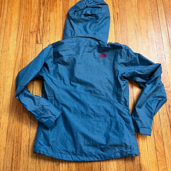 The North Face Coat Womens Small Hyvent Hooded Ski Jacket Blue * - Picture 4 of 11